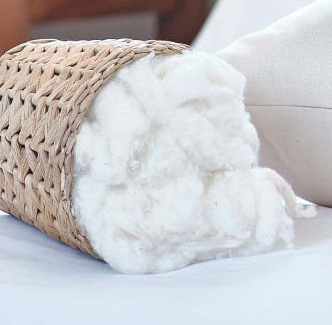 Wool Filled Pillow Inserts with Organic Cotton Covers