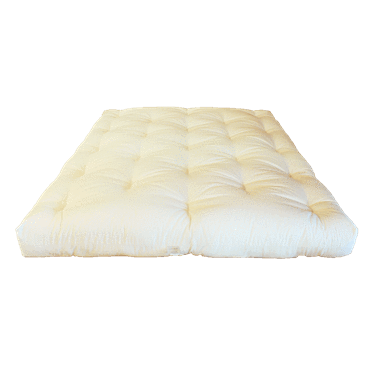 Organic Cotton & Eco-Wool Firm Mattress 7" Thick - without Fire Retardant - PureLivingSpace.com
