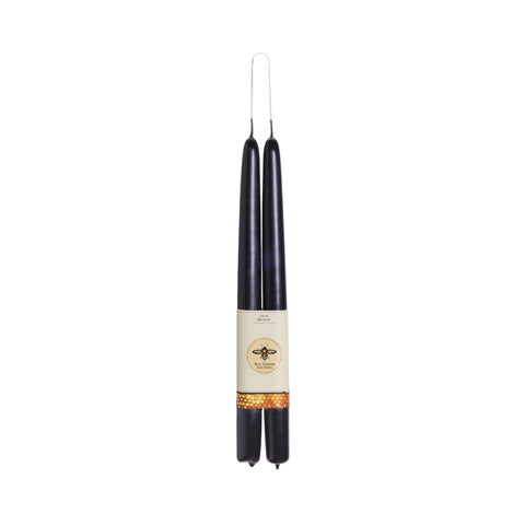 Beeswax Taper Candles - Black