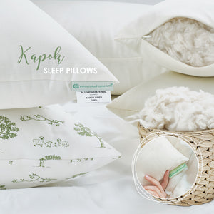 100 Natural Kapok Pillow Queen King Travel