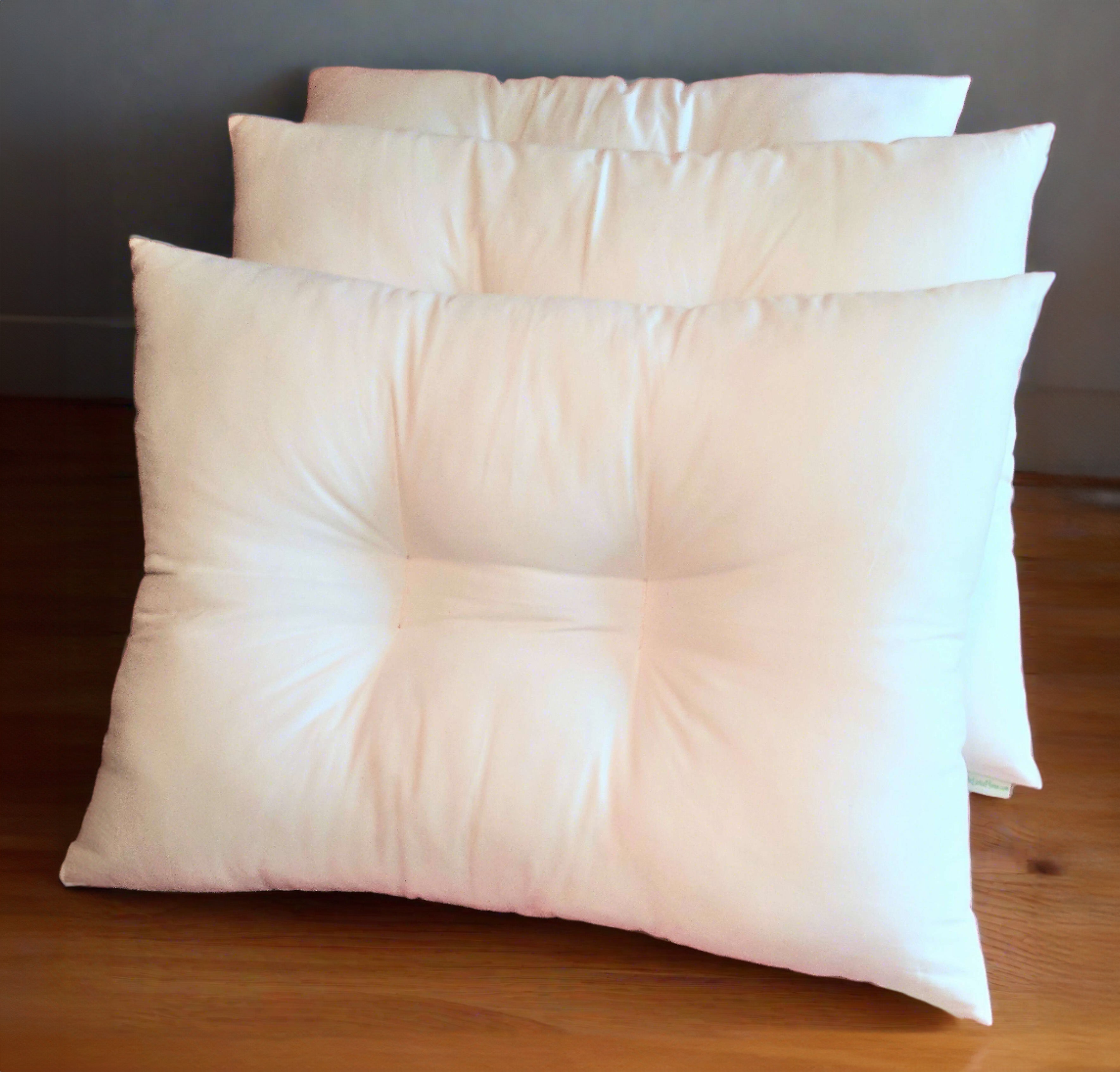 Contour Pillow 100% Natural Kapok with Organic Cotton Cover