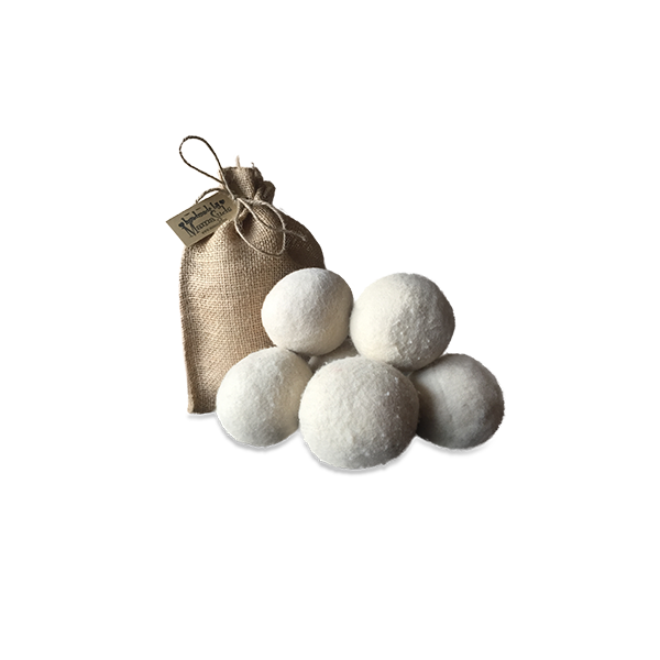 6 Pack Wool Dryer Balls  Mixed (3 Natural/ 3 Black) – Molly's Suds