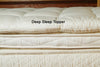 Deep Sleep Quilted Mattress Topper 100% Eco-Wool covered in Organic Cotton - PureLivingSpace.com