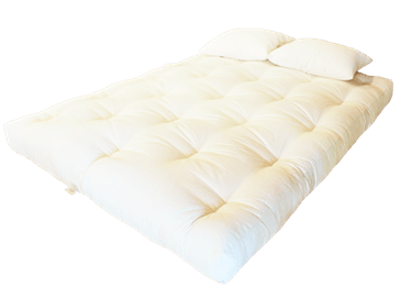 Organic Cotton & Eco-Wool Firm Mattress 8" Thick - without Fire Retardant - PureLivingSpace.com
