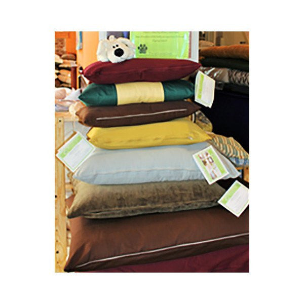 Organic Cotton Dog Bed with Organic Cotton Cover - PureLivingSpace.com