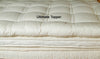Ultimate Quilted Mattress Topper 100% Eco-Wool covered in Organic Cotton - PureLivingSpace.com